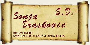 Sonja Drašković vizit kartica